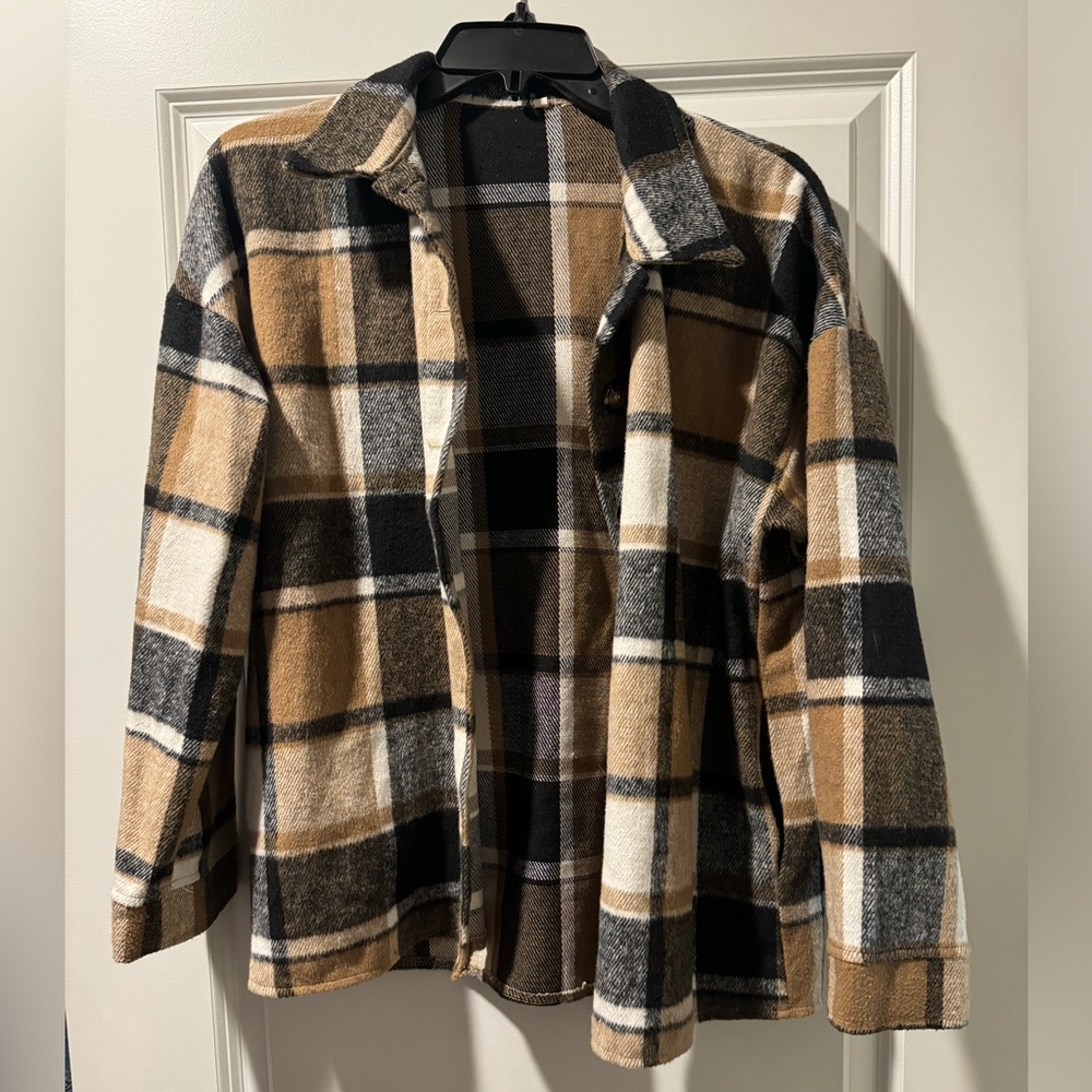 Plaid shacket